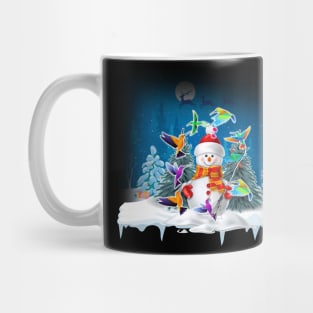 Hummingbird Snowman Merry Christmas Tee Hummingbird Lovers Mug